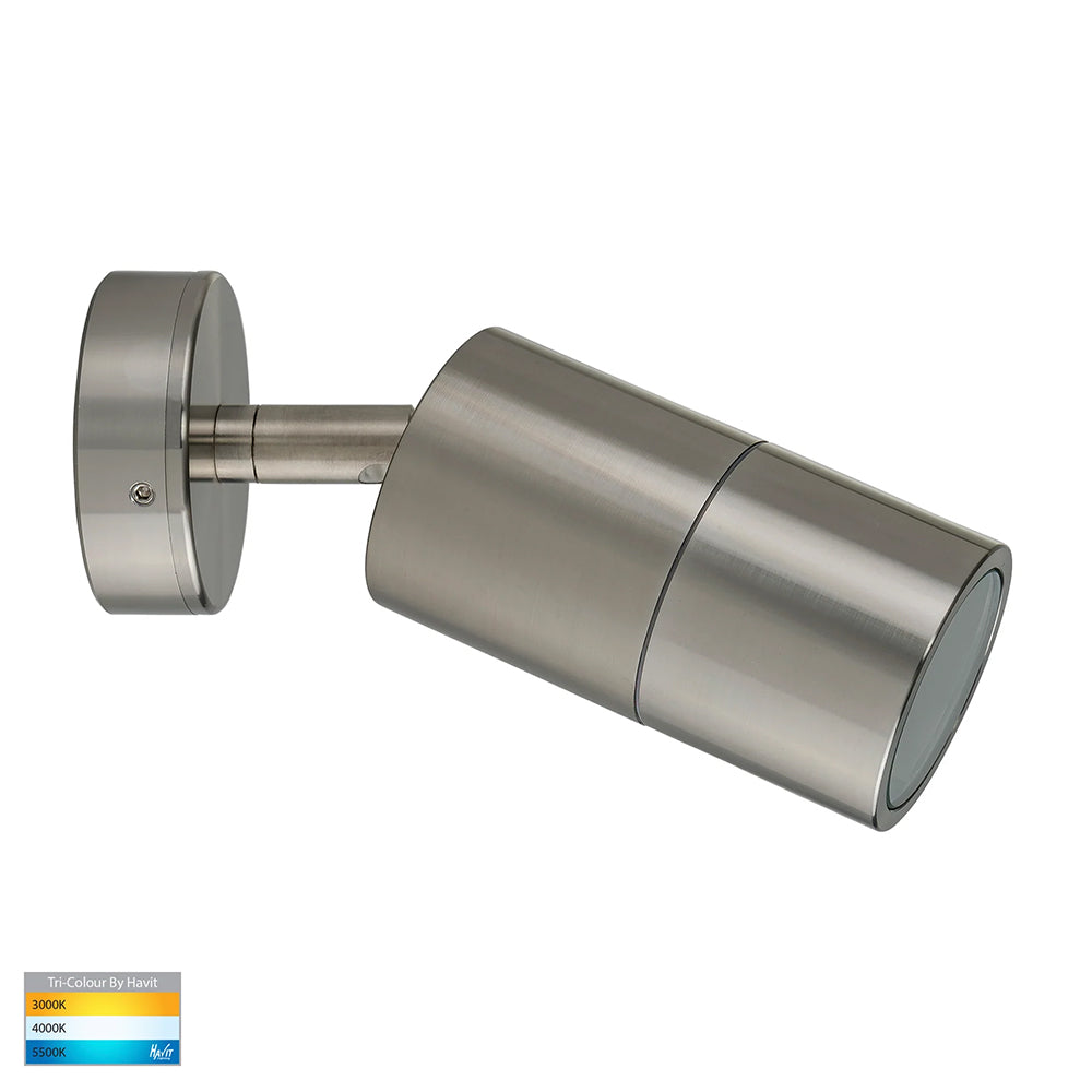 Tivah 5W CCT 240V GU10 LED Adjustable Wall Light Titanium Aluminium - HV1287GU10T