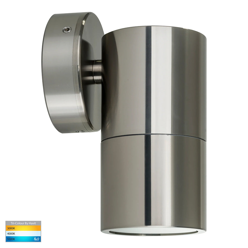 Tivah 9in1 CCT 240V GU10 LED Fixed Wall Light Titanium Aluminium - HV1185T
