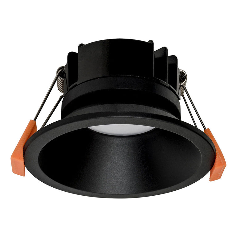 Gleam 9W 240V LED 100mm Downlight Black / Warm - HV5528D2W-BLK