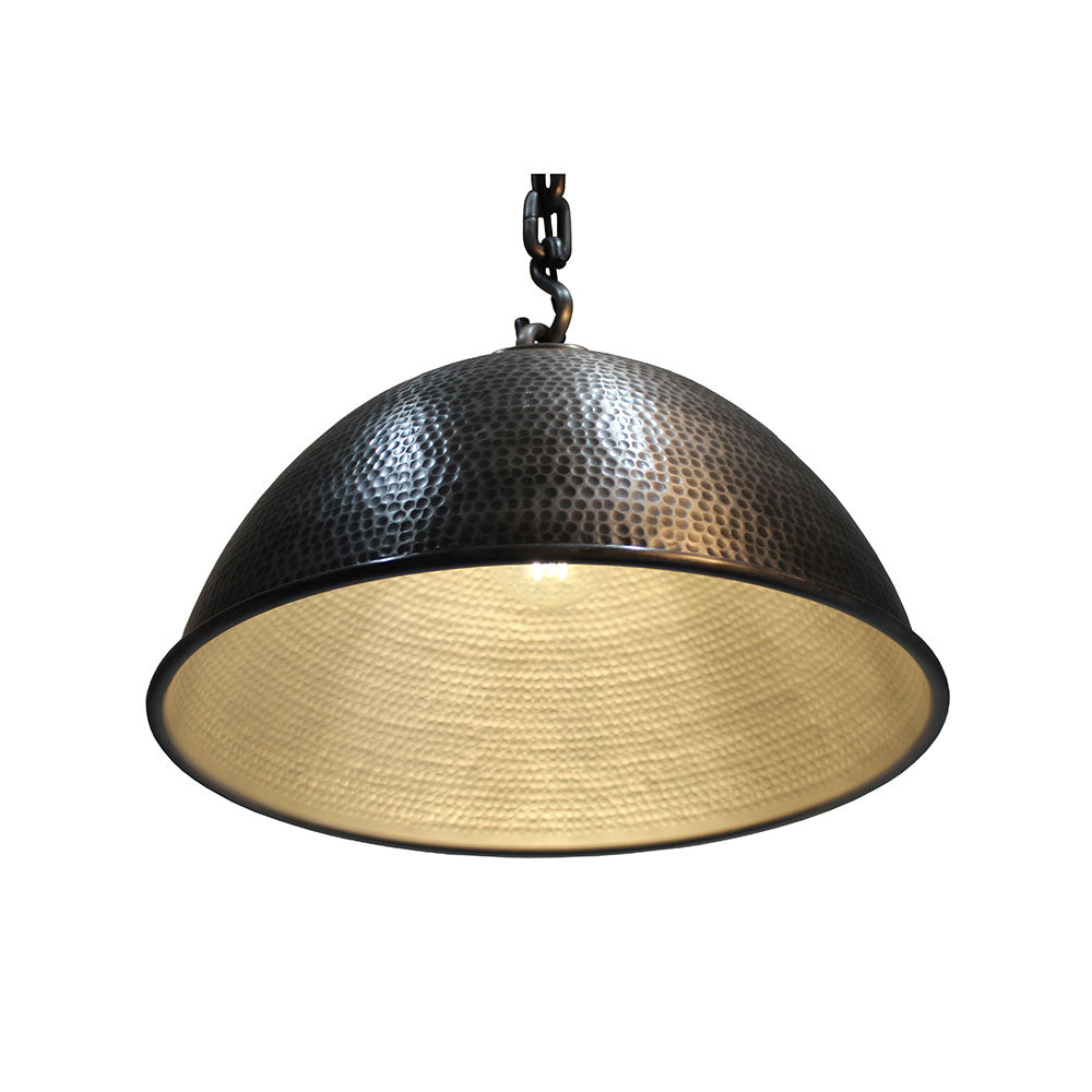 Alloy Large 1 Light Pendant Antique Gun Metal - LOI2000037