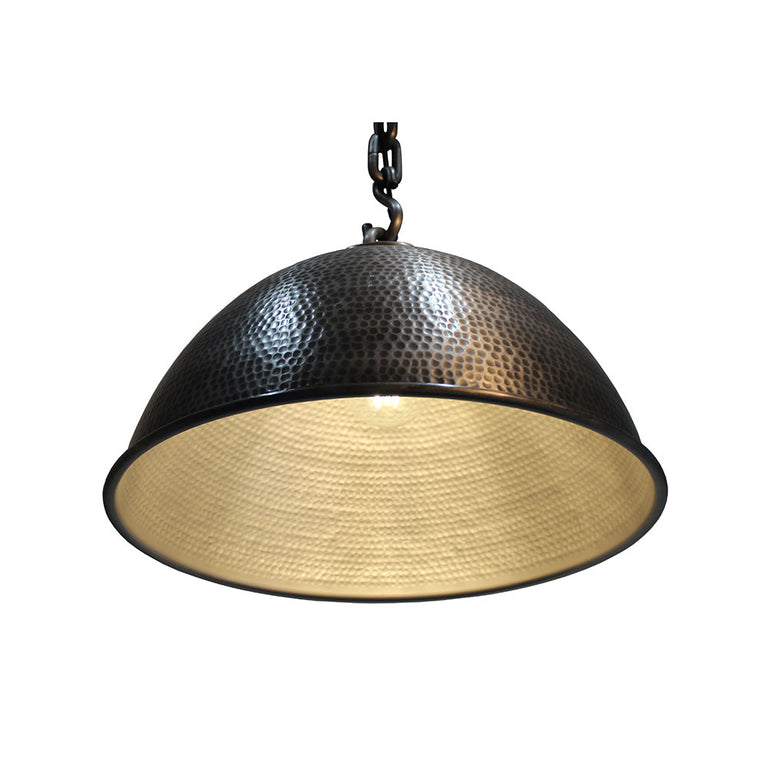 Alloy Large 1 Light Pendant Antique Gun Metal - LOI2000037
