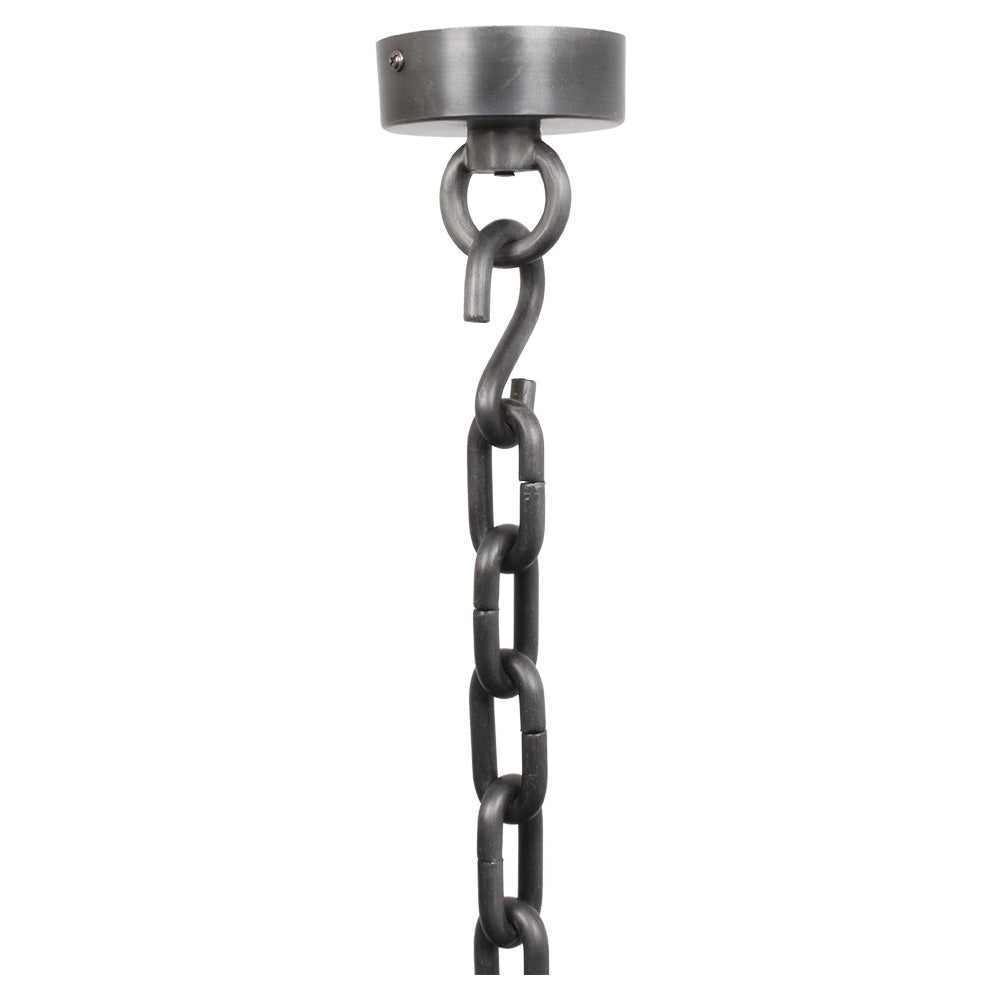 Alloy Large 1 Light Pendant Antique Gun Metal - LOI2000037