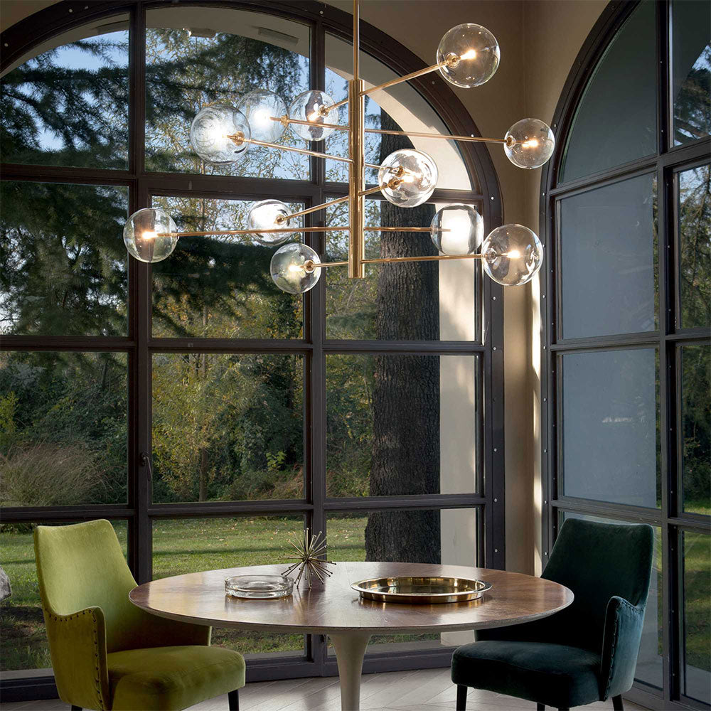 Equinoxe Sp12 Pendant 12 Light Light Brass - 200125
