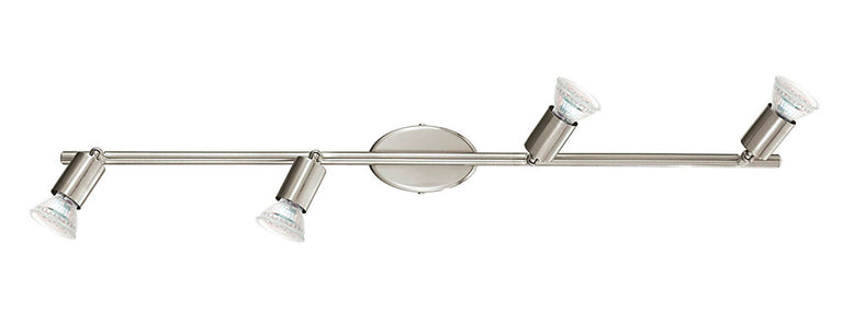 Buzz Quad 20W LED Adjustable Spotlight Satin Nickel / Neutral White - 200695