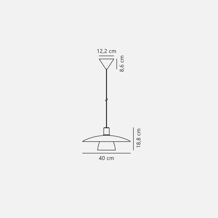 Verona 1 Light Pendant Opal White - 2010863001