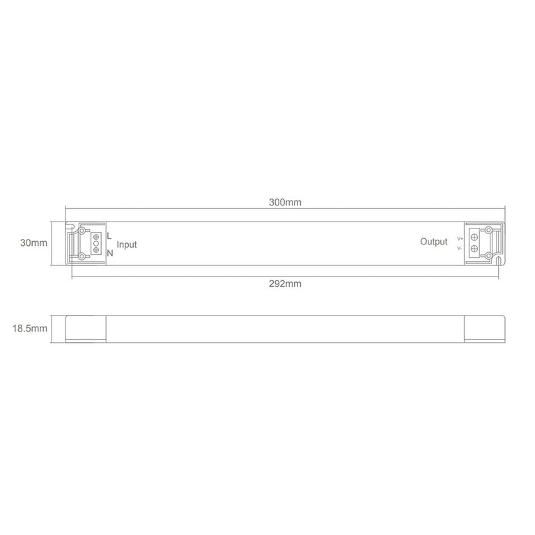 Constant Voltage 24V DC Slim 60W LED Driver IP20 - 20174