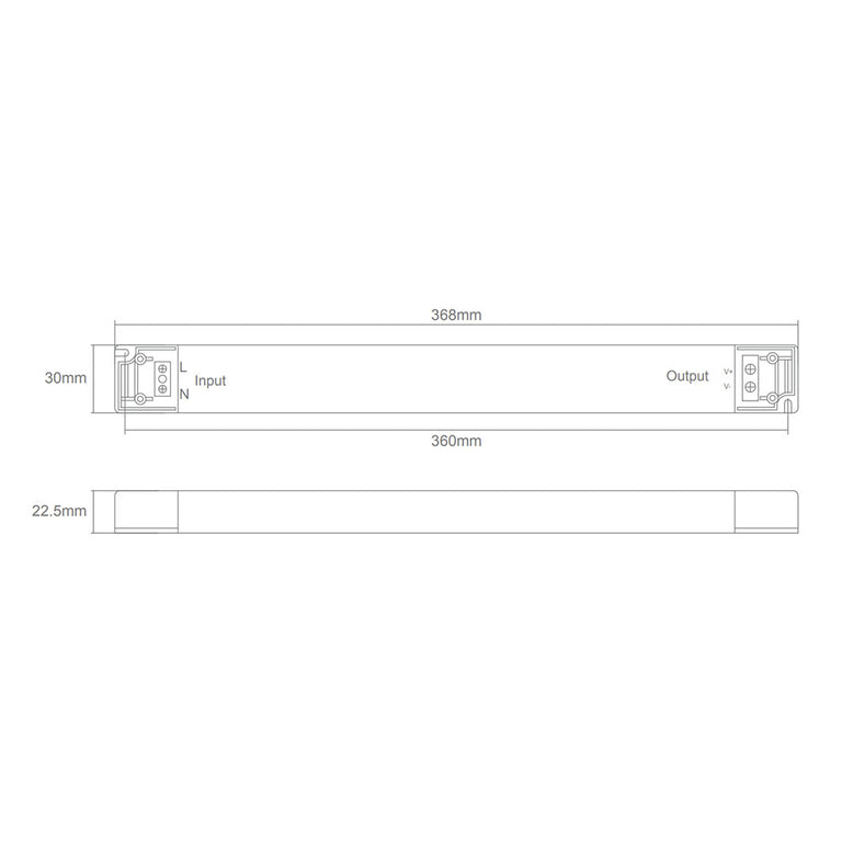 Constant Voltage 24V DC Slim 150W LED Driver IP20 - 20176