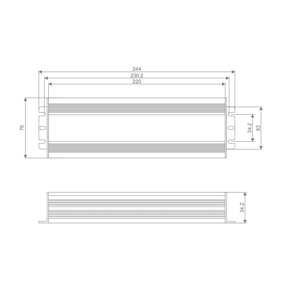 Constant Voltage Dimmable 24V DC 200W LED Driver IP67 - 20240