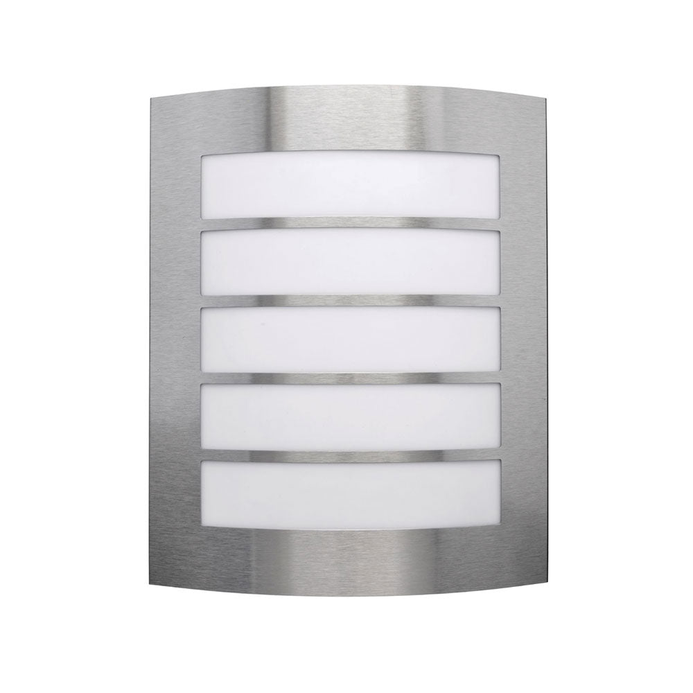 Gladstone Grilled Twin Bunker Light Stainless Steel IP44 - 20293/16