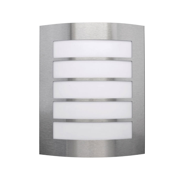 Gladstone Grilled Twin Bunker Light Stainless Steel IP44 - 20293/16