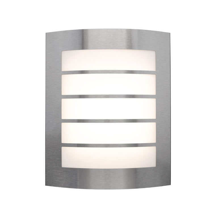 Gladstone Grilled Twin Bunker Light Stainless Steel IP44 - 20293/16