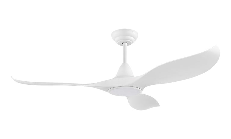 Noosa 52" 18 Watt Dimmable LED DC Ceiling Fan Matt White / Tri-Colour - 202971