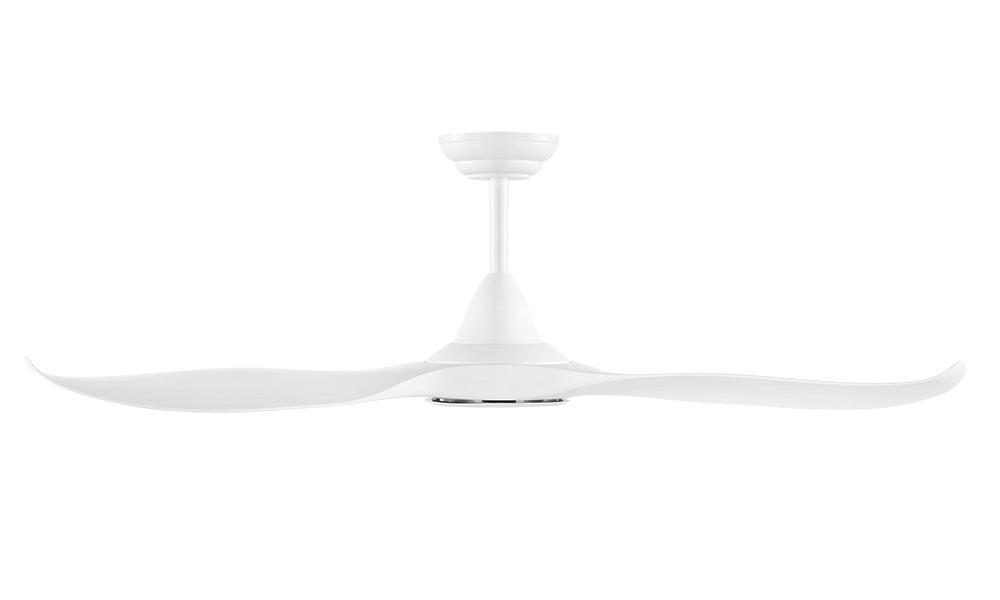 Noosa 52" 18 Watt Dimmable LED DC Ceiling Fan Matt White / Tri-Colour - 202971