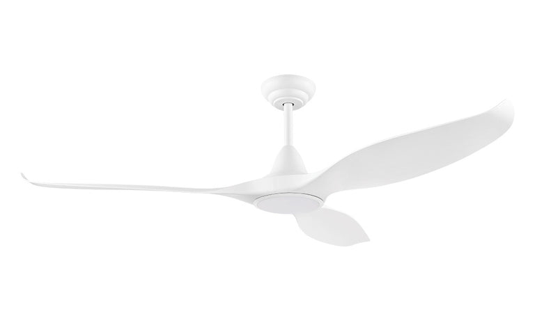 Noosa 60" 18 Watt Dimmable LED DC Ceiling Fan Matt White / Tri-Colour - 202973