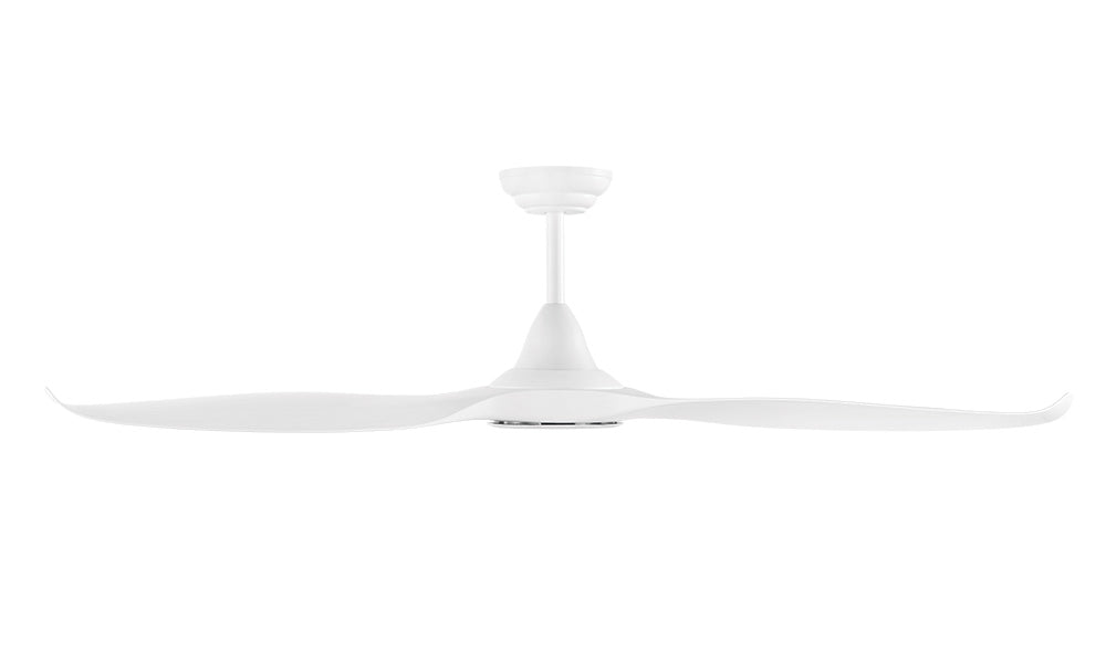 Noosa 60" 18 Watt Dimmable LED DC Ceiling Fan Matt White / Tri-Colour - 202973