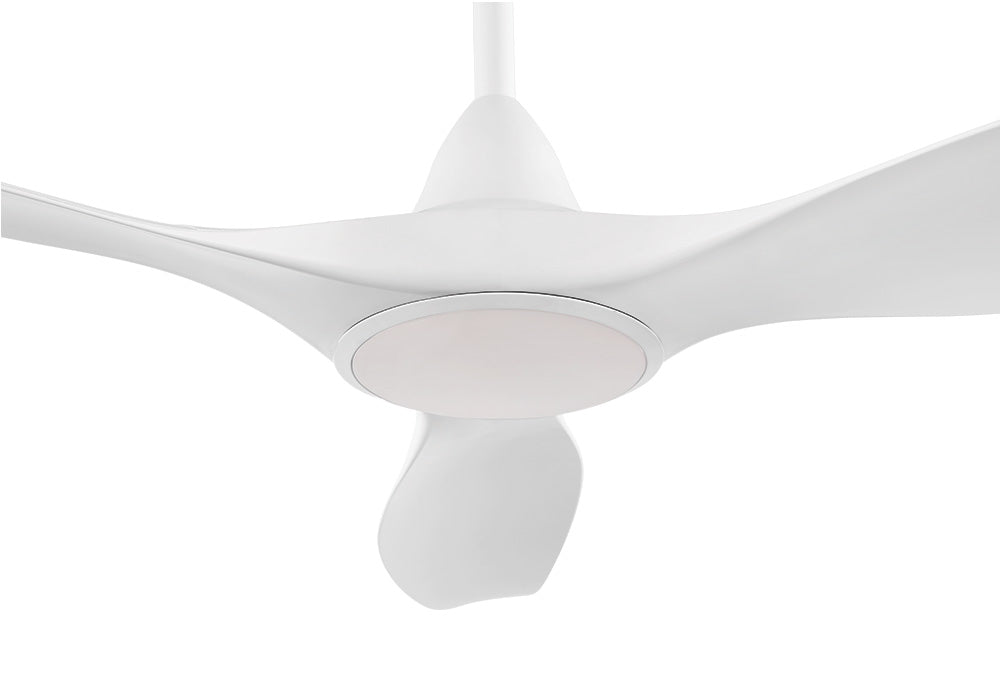 Noosa 60" 18 Watt Dimmable LED DC Ceiling Fan Matt White / Tri-Colour - 202973