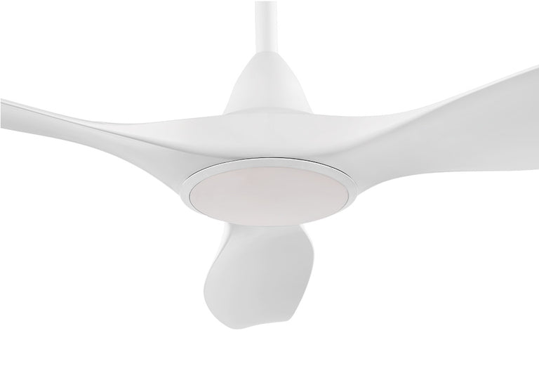 Noosa 60" 18 Watt Dimmable LED DC Ceiling Fan Matt White / Tri-Colour - 202973