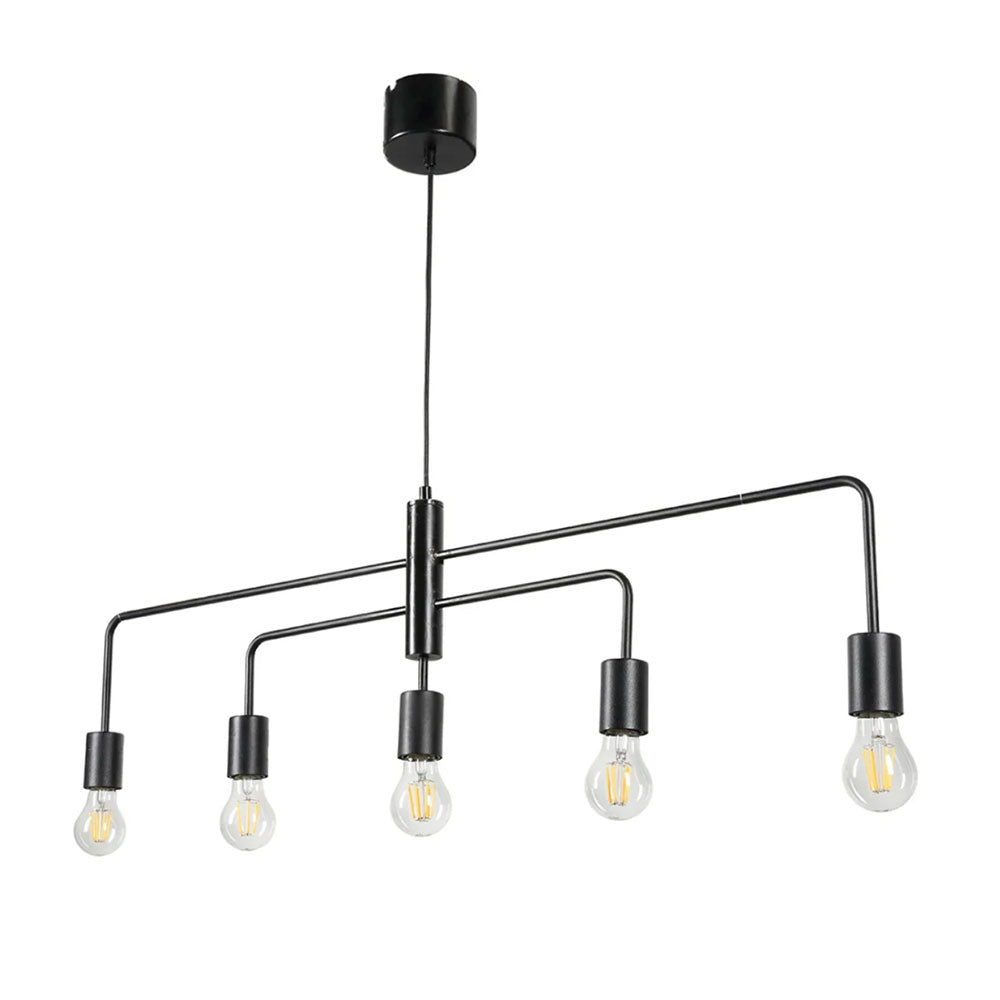Nico 5 Light Long Metal Bar DIY Pendant - 20323/06