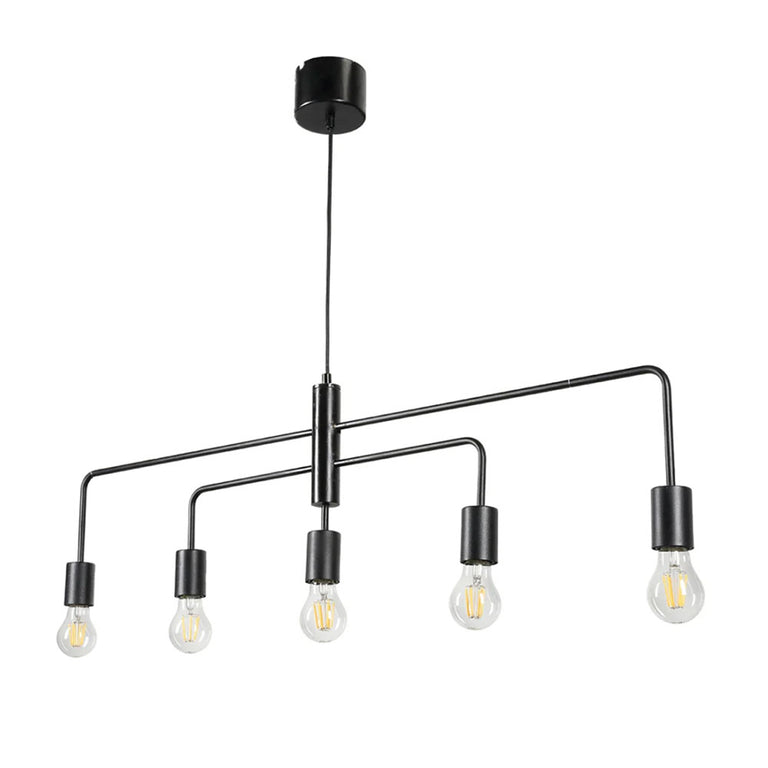 Nico 5 Light Long Metal Bar DIY Pendant - 20323/06
