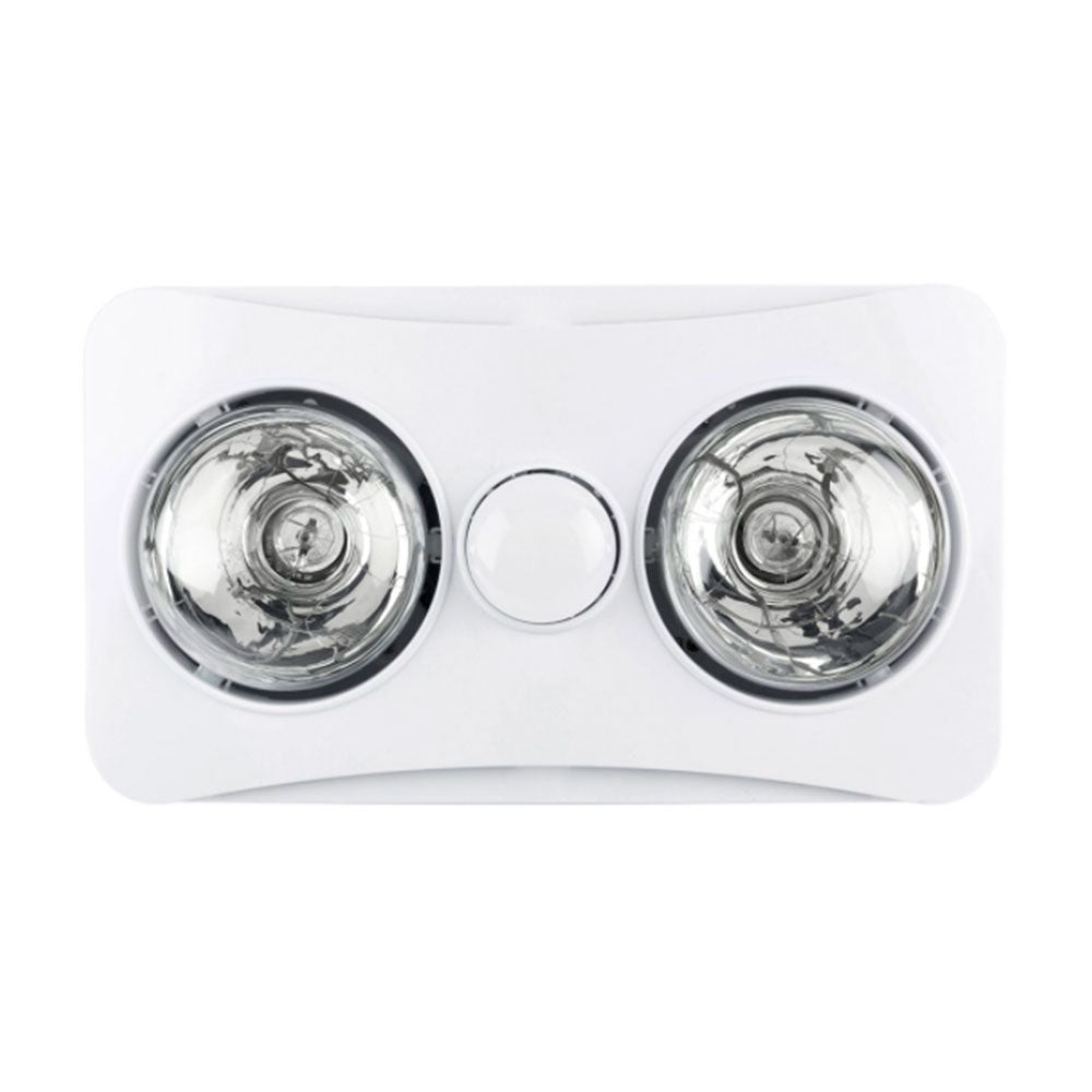 Newton 2 Light 3 in 1 Bathroom Heater White / Cool White - 20351/05