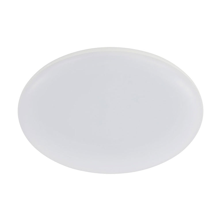 Roystar 30W Dimmable LED Oyster Large White & Aluminium / Tri-Colour - 204407 + 204415