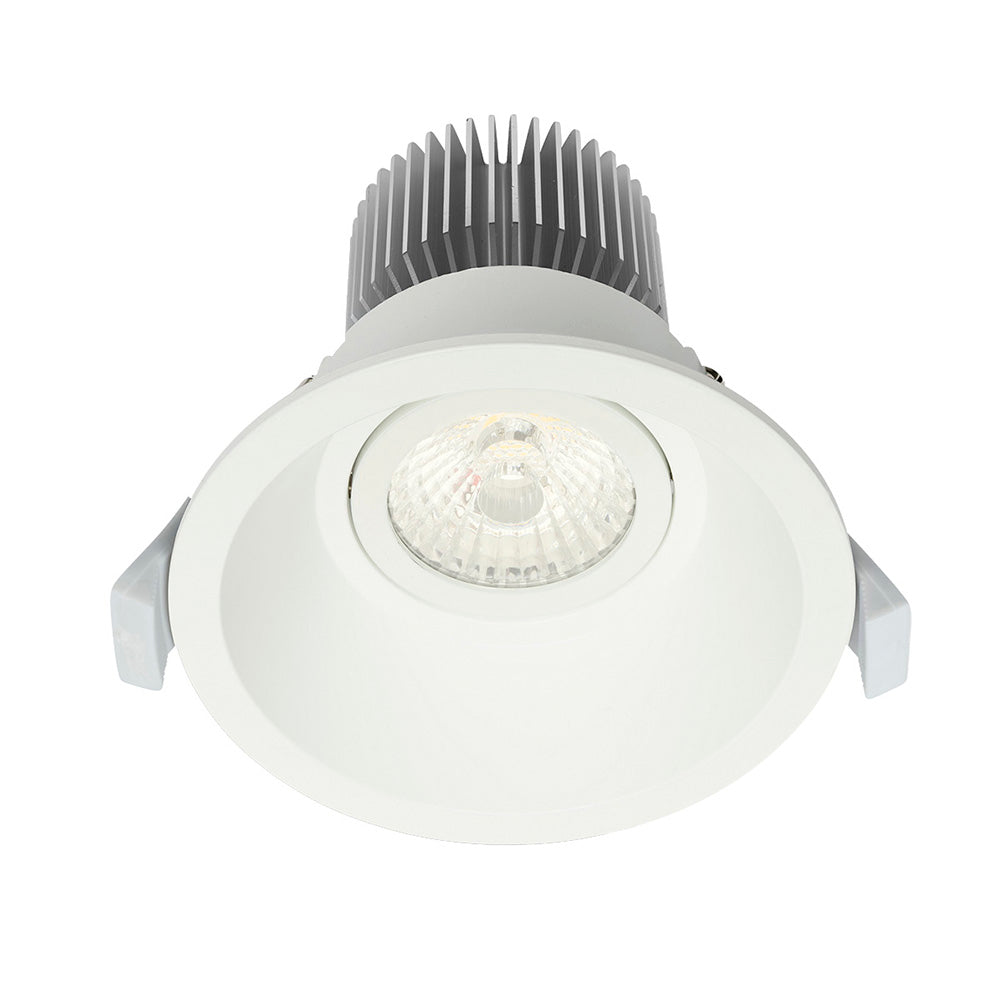Mini Trim-II 10W LED Colour Temperature Changing Gimbal Downlight White - 20454/05