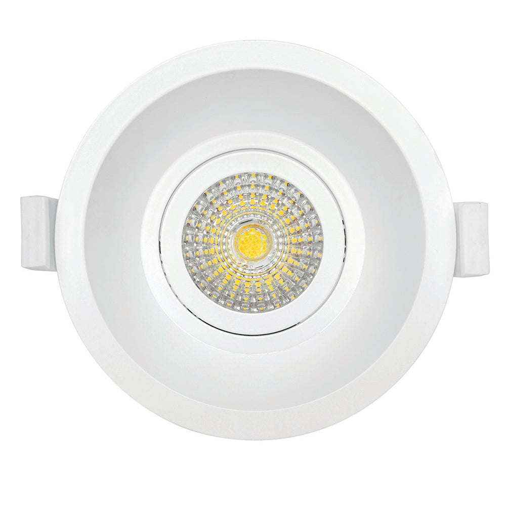 Mini Trim-II 10W LED Colour Temperature Changing Gimbal Downlight White - 20454/05