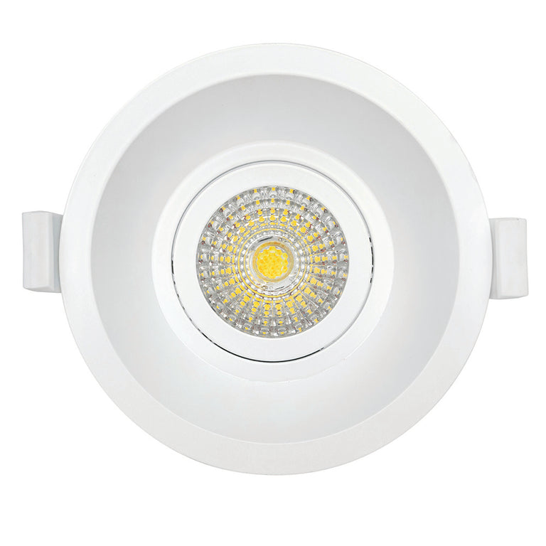 Mini Trim-II 10W LED Colour Temperature Changing Gimbal Downlight White - 20454/05