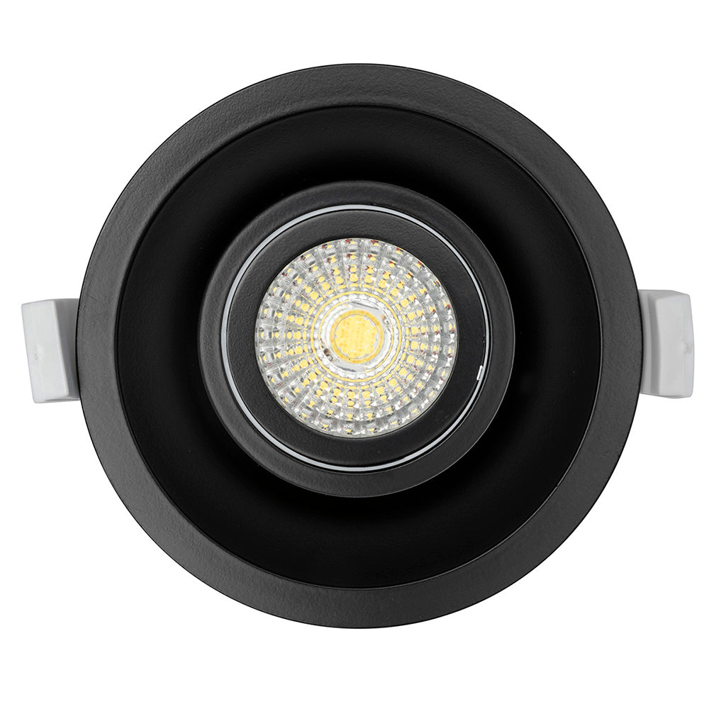 Mini Trim-II 10W LED Colour Temperature Changing Gimbal Downlight Black - 20454/06