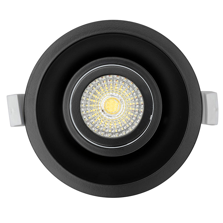 Mini Trim-II 10W LED Colour Temperature Changing Gimbal Downlight Black - 20454/06