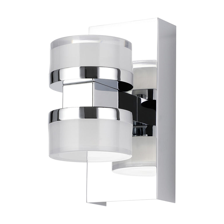 Romendo 2 10W LED 2 Light Vanity Up/Down Wall Light Chrome / Tri-Colour - 205046