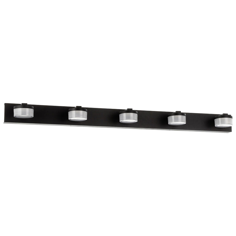 Romendo 2 25W LED 5 Light Vanity Wall Light Black / Tri-Colour - 205049