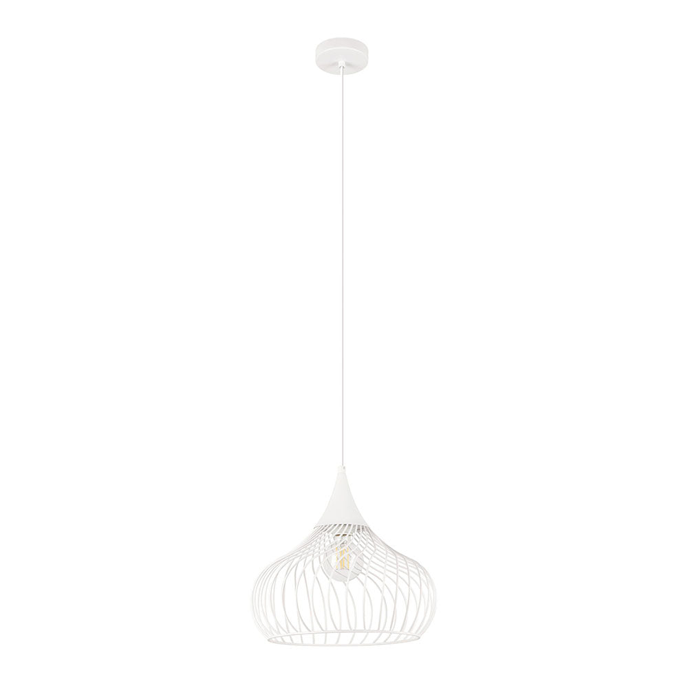 Staverton 1 Light Pendant White - 205158N