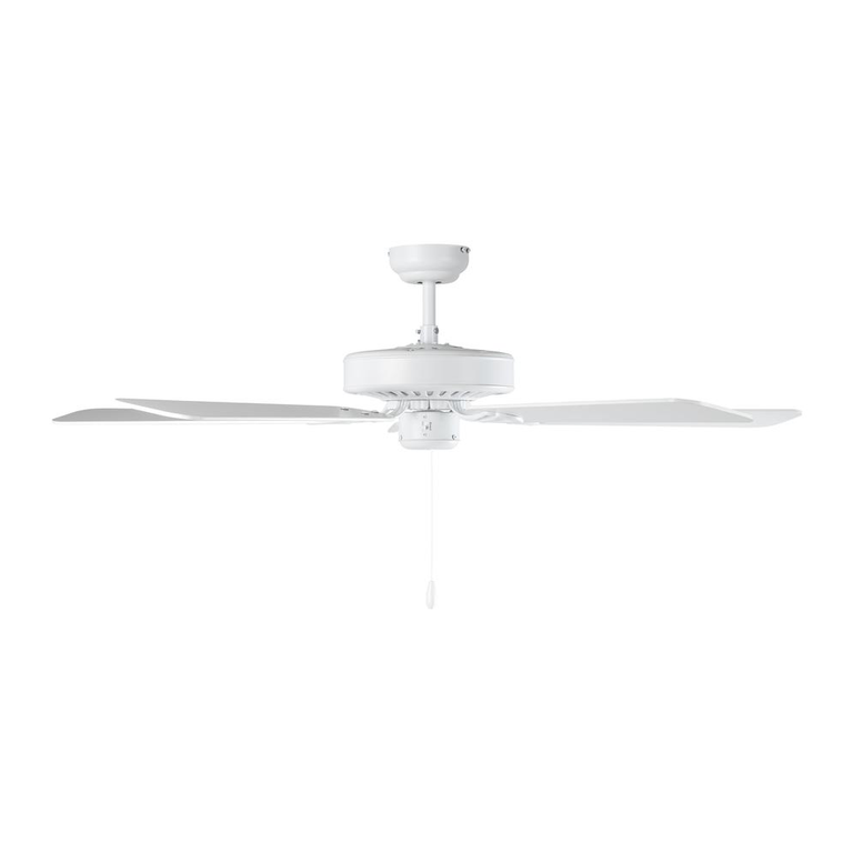 Waikiki 52" AC Ceiling Fan Matt White - 20518101