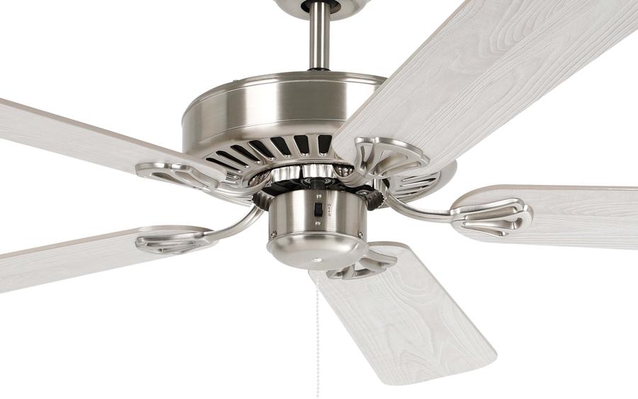 Waikiki 52" AC Ceiling Fan Satin Nickel / Oak Blades - 20518108