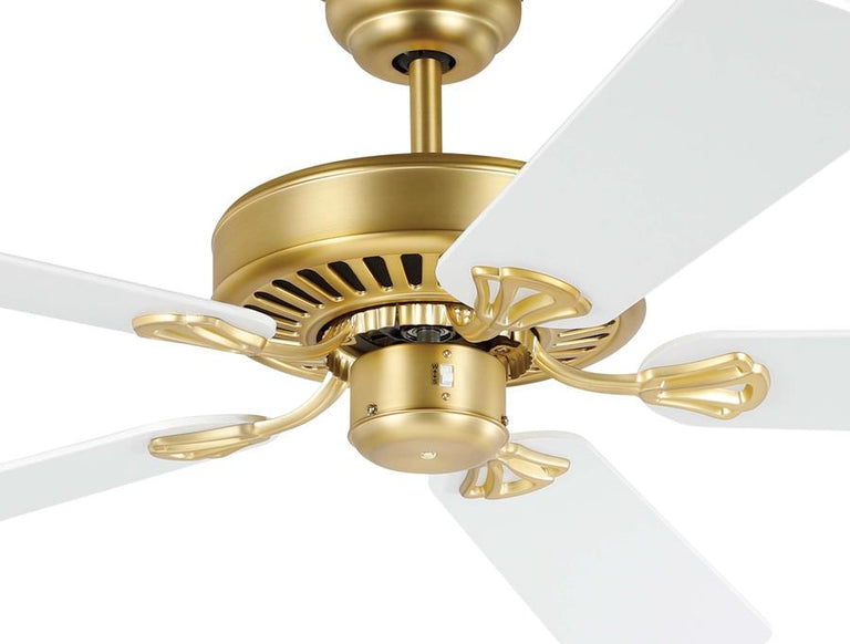 Waikiki 52" AC Ceiling Fan Brushed Brass / White Blades - 20518111