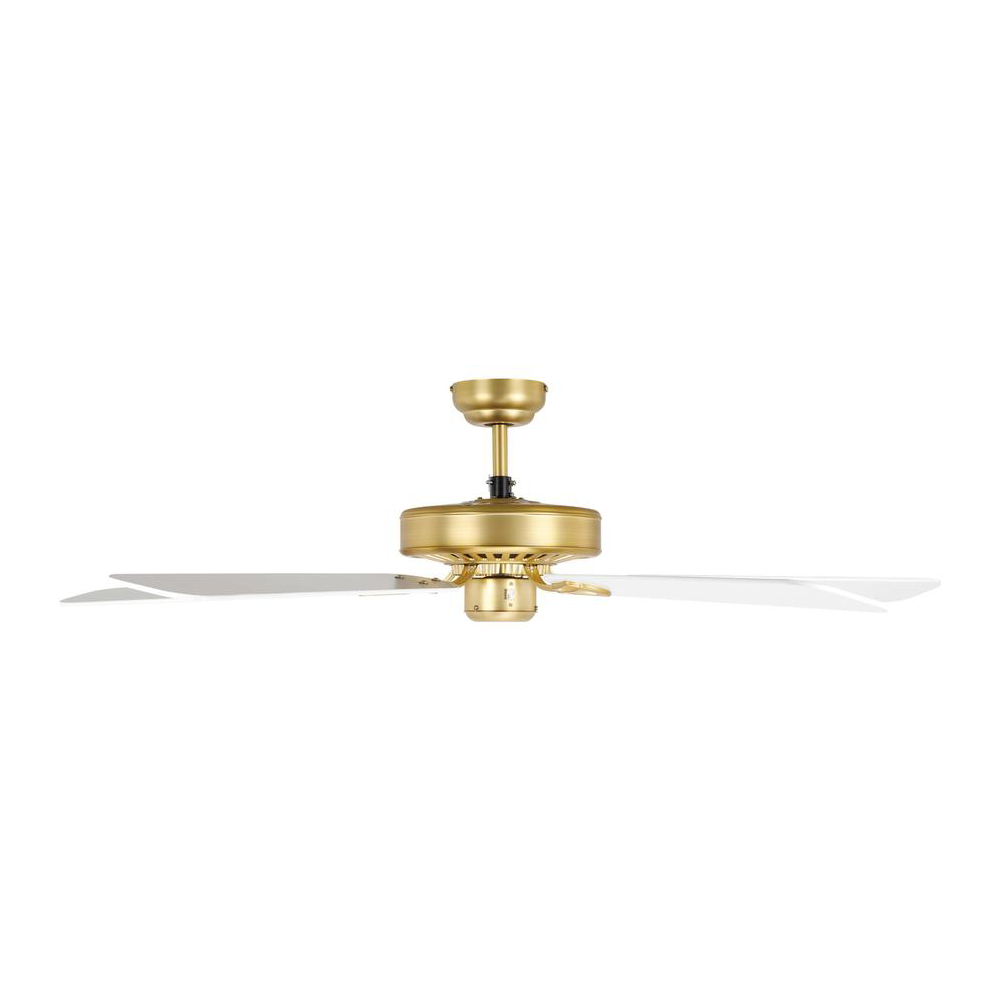 Waikiki 52" AC Ceiling Fan Brushed Brass / White Blades - 20518111