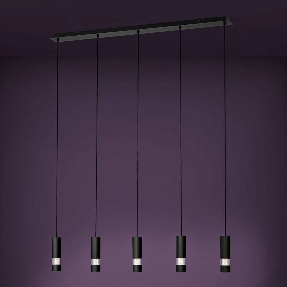Bernabeta 5 Light 25W LED Pendant Black / Neutral White - 205308