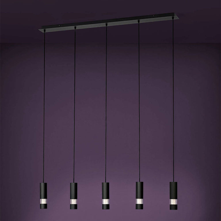 Bernabeta 5 Light 25W LED Pendant Black / Neutral White - 205308