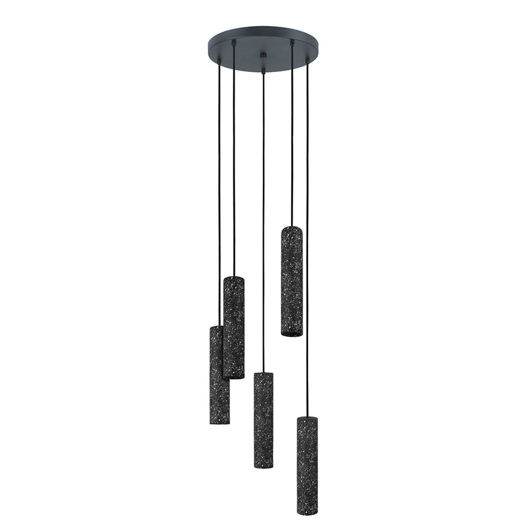 Mentalona 5 Light 25W Dimmable LED Pendant Anthracite / Neutral White - 205314