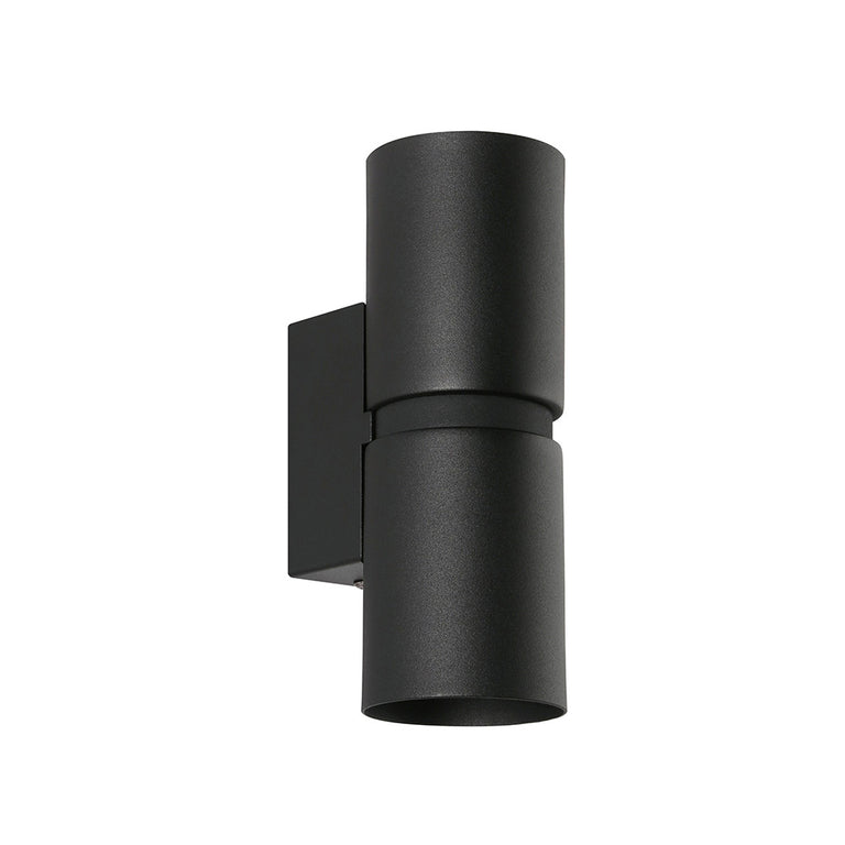 Passa 2 10W LED Dimmable Up/Down Wall Light Black / Neutral White - 205321