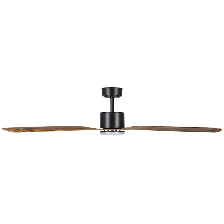 Iluka 60" DC Ceiling Fan With 20W Dimmable LED Light Rustic Timber / Tunable - 20538115