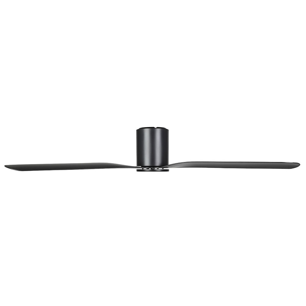 Iluka 60" DC Flush Ceiling Hugger Fan Matt Black - 20538402