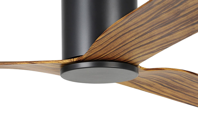 Iluka 60" DC Flush Ceiling Hugger Fan Rustic Timber - 20538415