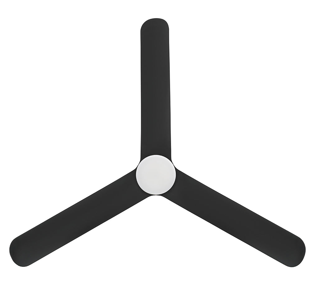Iluka 60" DC Flush Ceiling Hugger Fan With 20W Dimmable LED Light Matt Black / Tunable - 20538502
