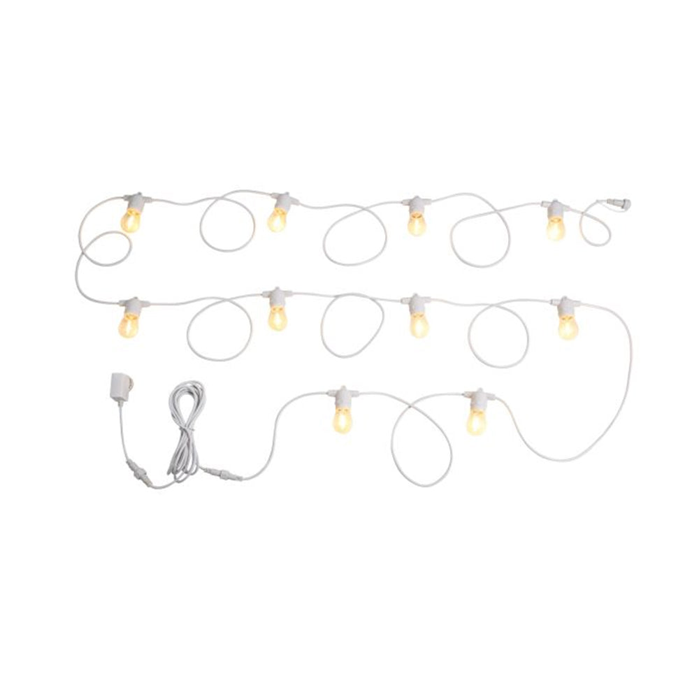 Festoon 10 Light 12V LED Fixed Light Kit White / Warm White IP55 - 205398N