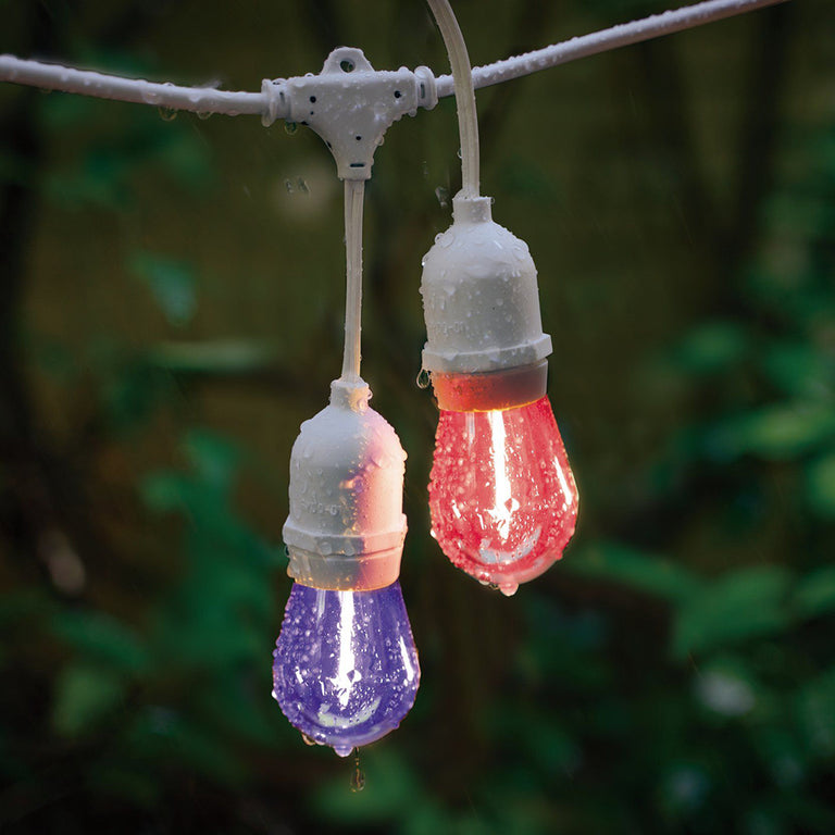 Festoon 10 Light 12V LED Hanging Light Kit White / Multicolour IP55 - 205401N