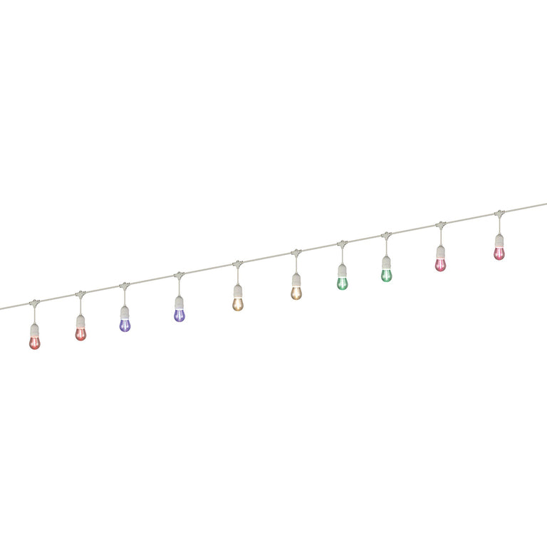 Festoon 10 Light 12V LED Hanging Light Kit White / Multicolour IP55 - 205401N