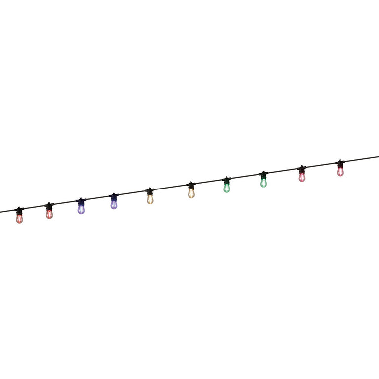 Festoon 10 Light 12V LED Fixed Light Kit Black / Multicolour IP55 - 205402N