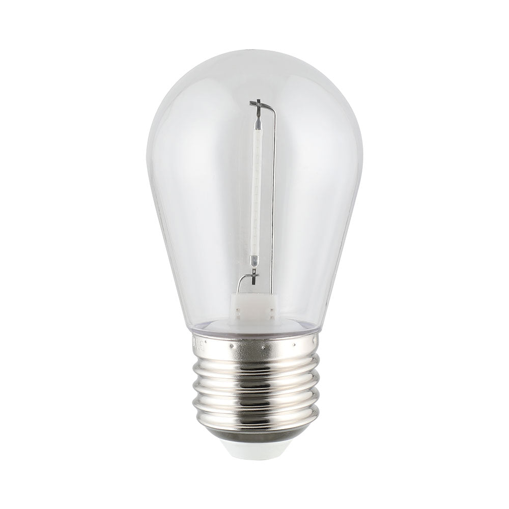 Shatterproof S14 12V DC LED 0.4W E27 Festoon Globe Blue - 205406